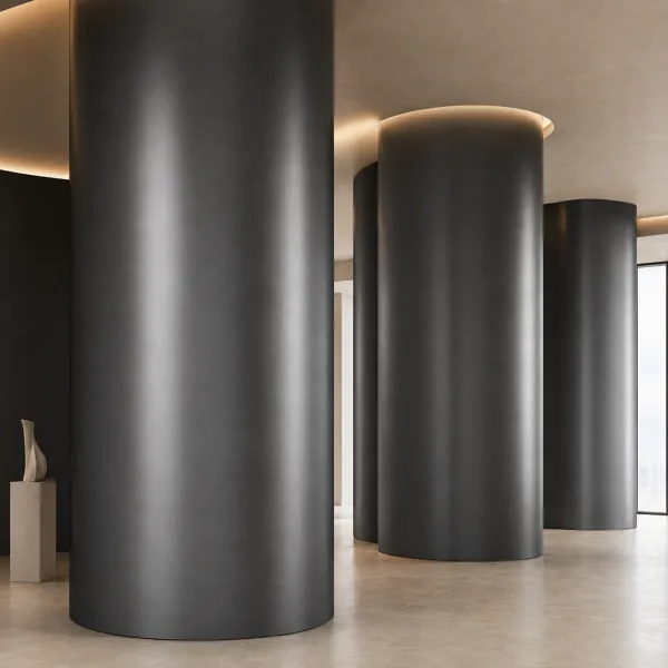 Dark Anthracite Fine Grain Satin Metal Texture back