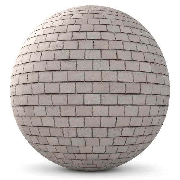 Pale Greige Stone Brick Texture – Dark Recessed Joints Texture