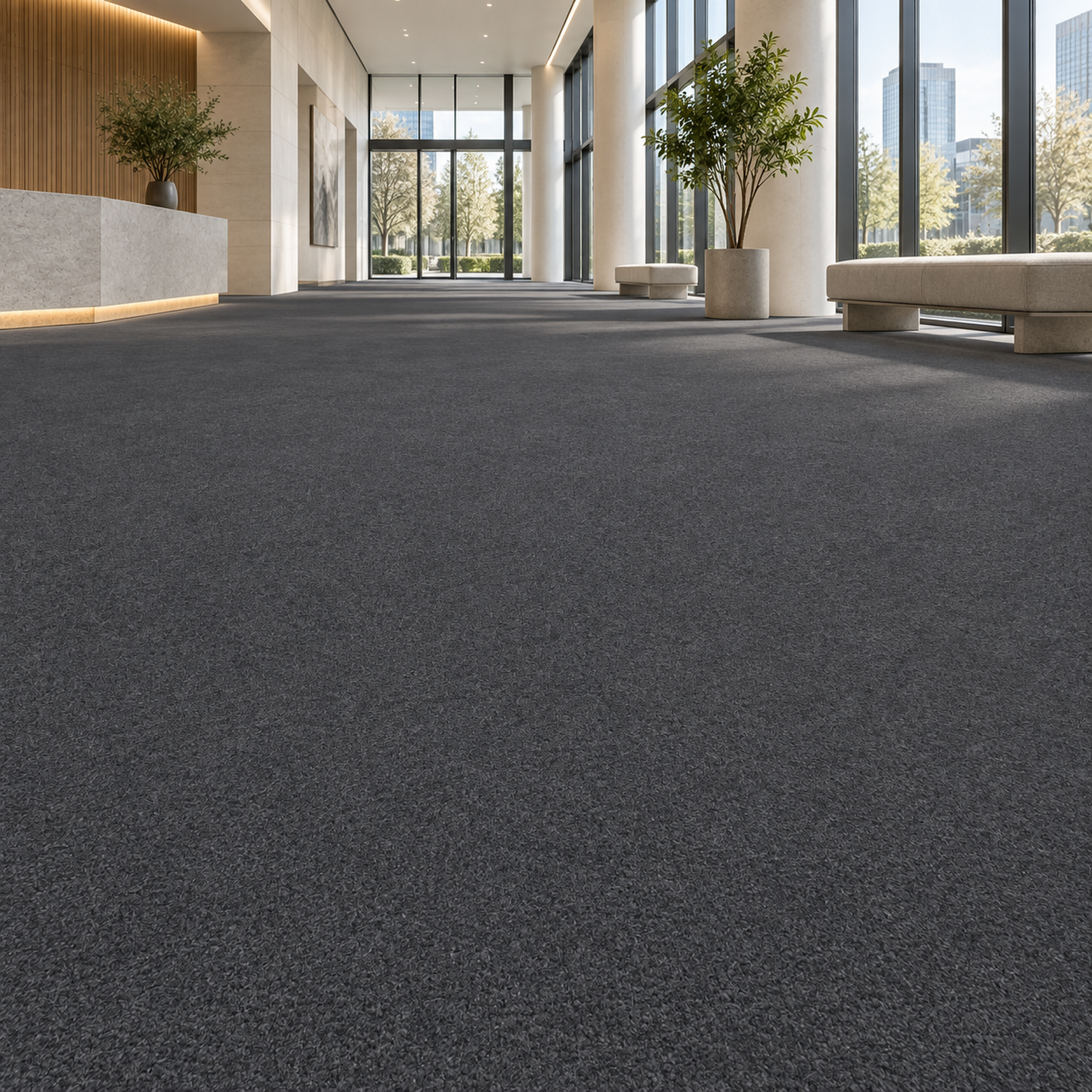 Dark Charcoal Fine Grain Carpet Texture 2