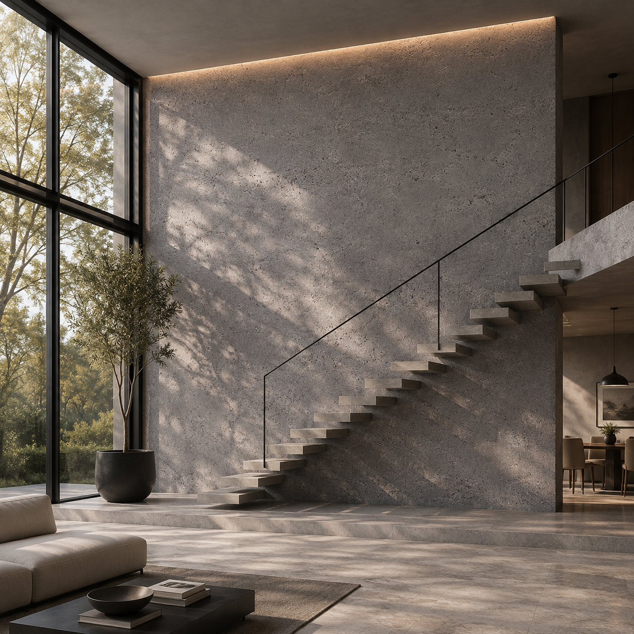 Porous Mid Grey Pitted Concrete Texture 2