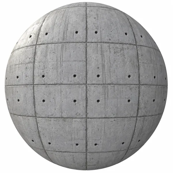 Pale Grey Vertical Streak Form Tie Concrete Texture