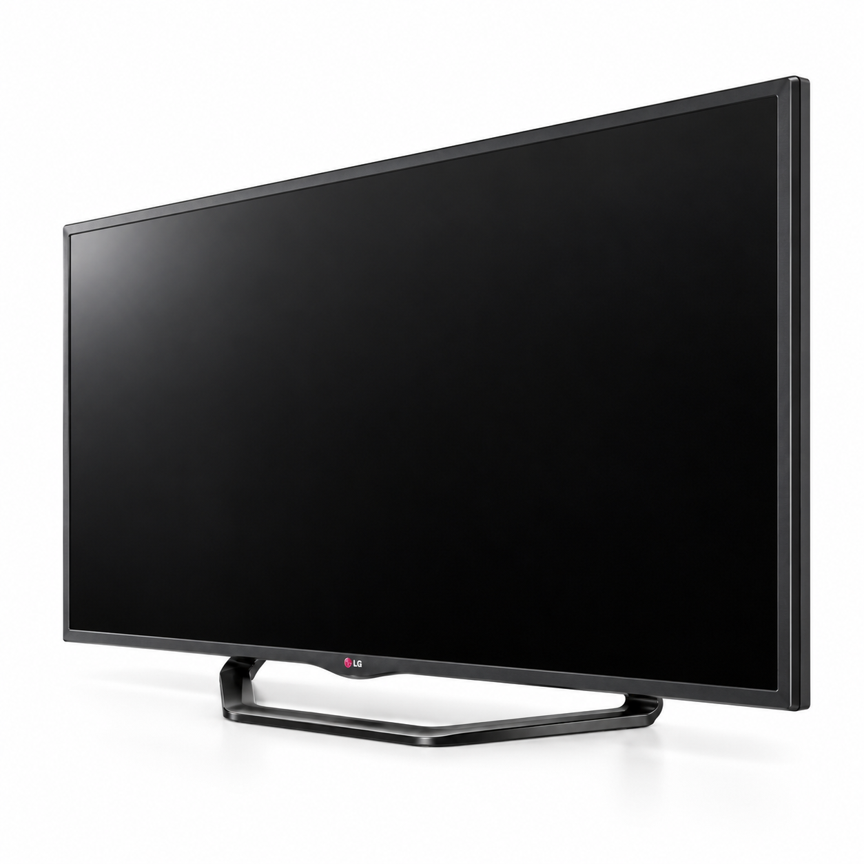Open Frame Stand Black TV 3D Model 3