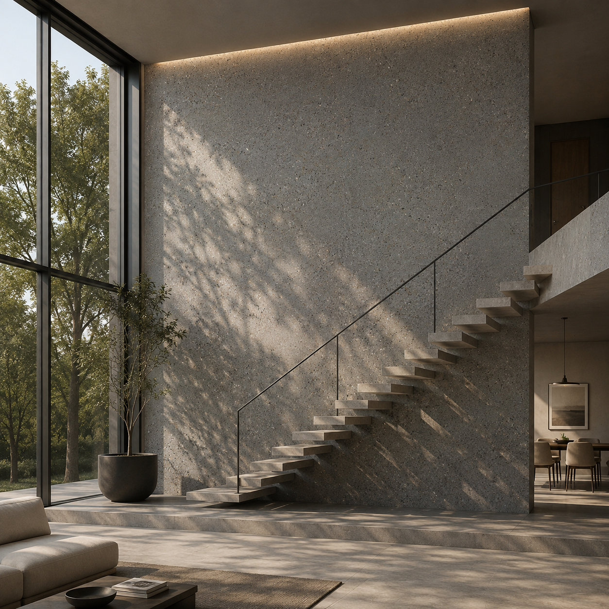 Fine Aggregate Grey Speckled Concrete Texture 2