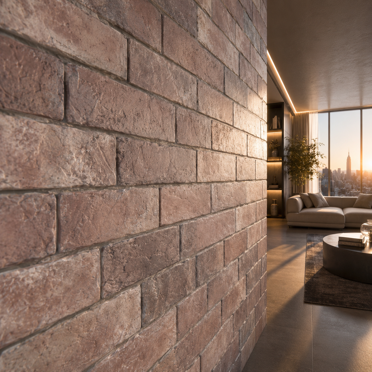 Dusty Rose Stone Brick Texture – Chalky White Patina Texture 2