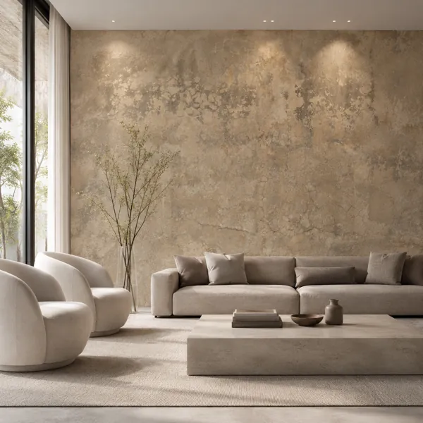 Weathered Beige Crackled Plaster Texture back