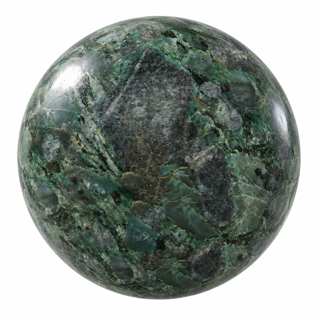Emerald Green Fragmented Marble Texture 1