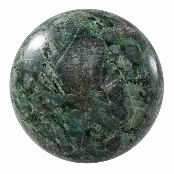 Emerald Green Fragmented Marble Texture
