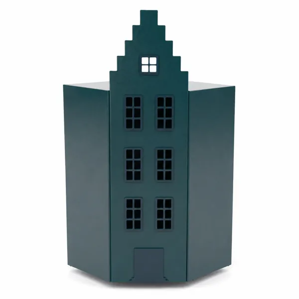 Teal Stepped-Gable House Wardrobe 3D Model