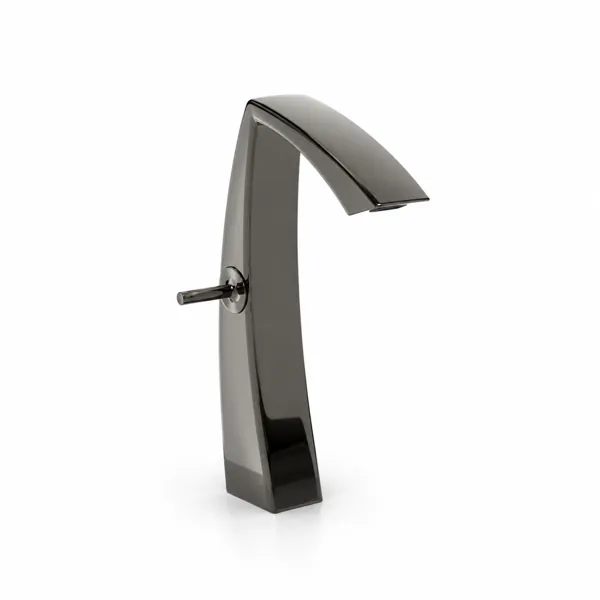 Gunmetal Waterfall Faucet – Arched Spout 3D Model