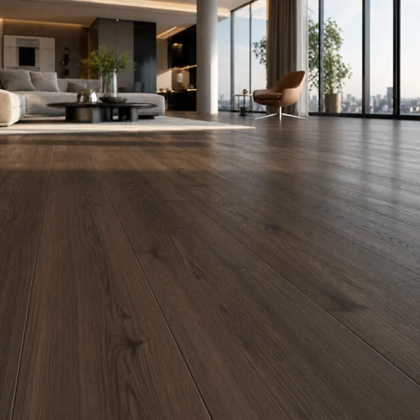 Dark Espresso Long-Plank Wood Parquet back