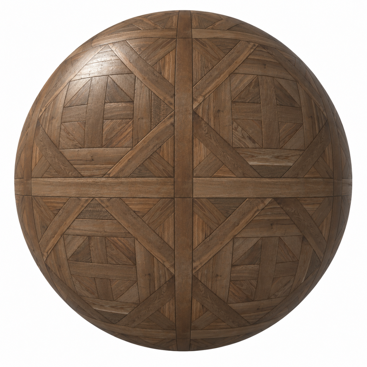Warm Brown Geometric Panel Parquet Texture