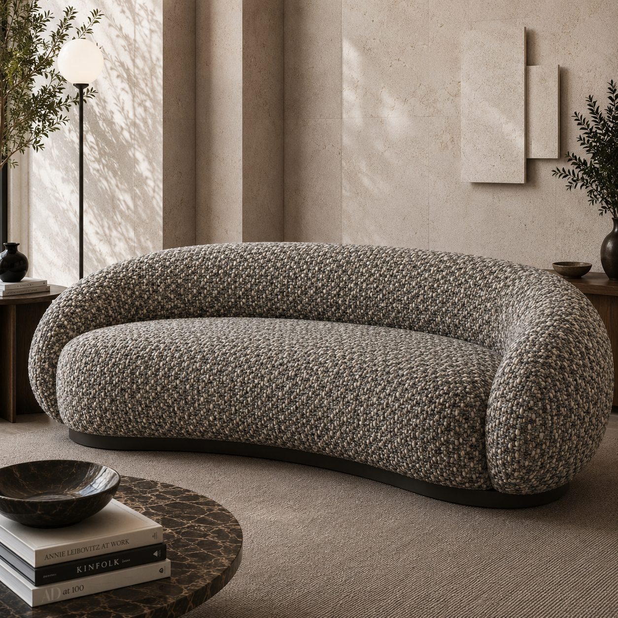 Beige & Charcoal Basket Weave Woven Fabric Texture 2