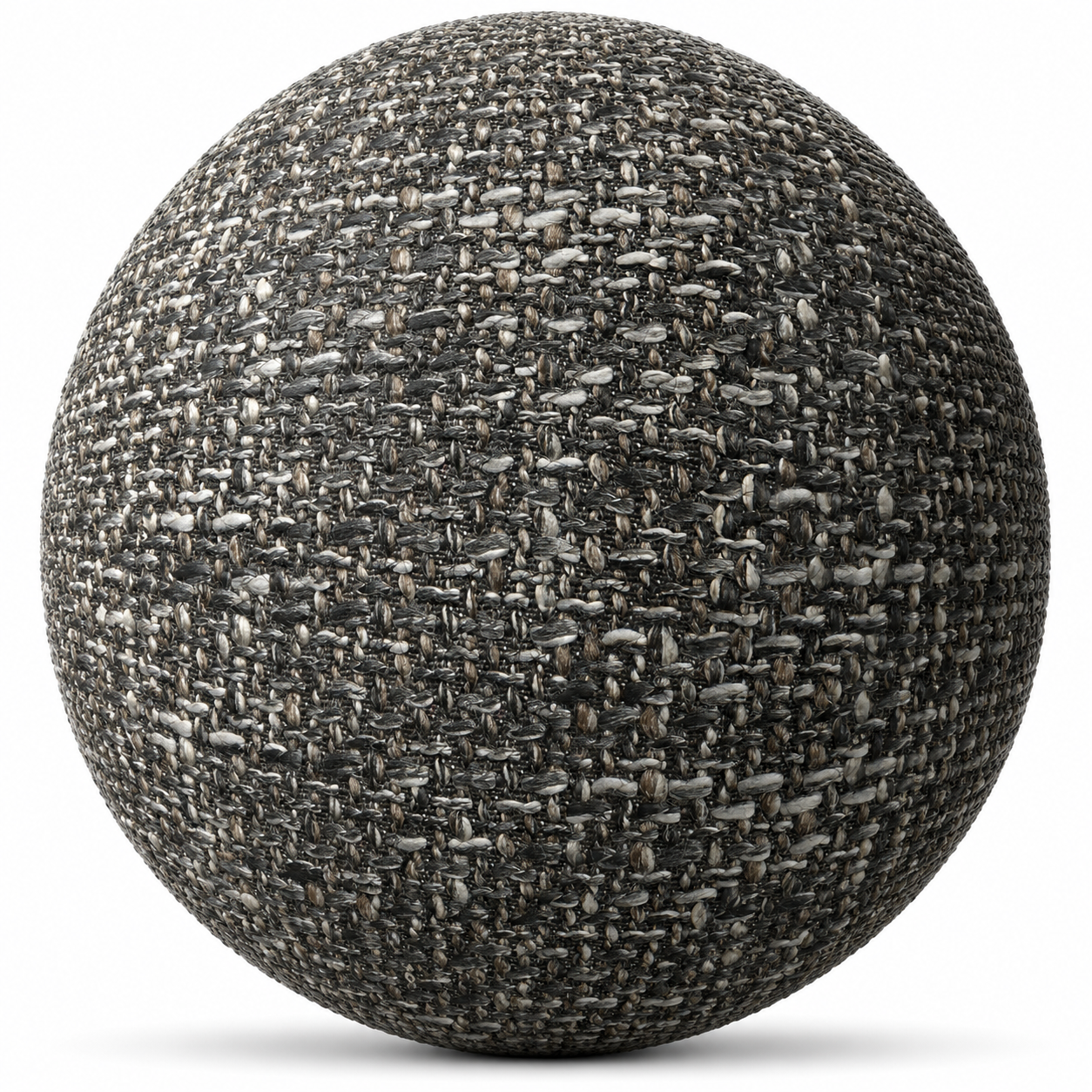 Charcoal Fabric Texture – Speckled Chunky Weave