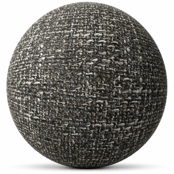 Charcoal Fabric Texture – Speckled Chunky Weave