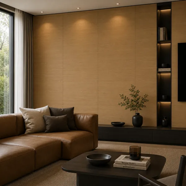 Warm Tan Wood Texture – Fine Wavy Grain Texture back