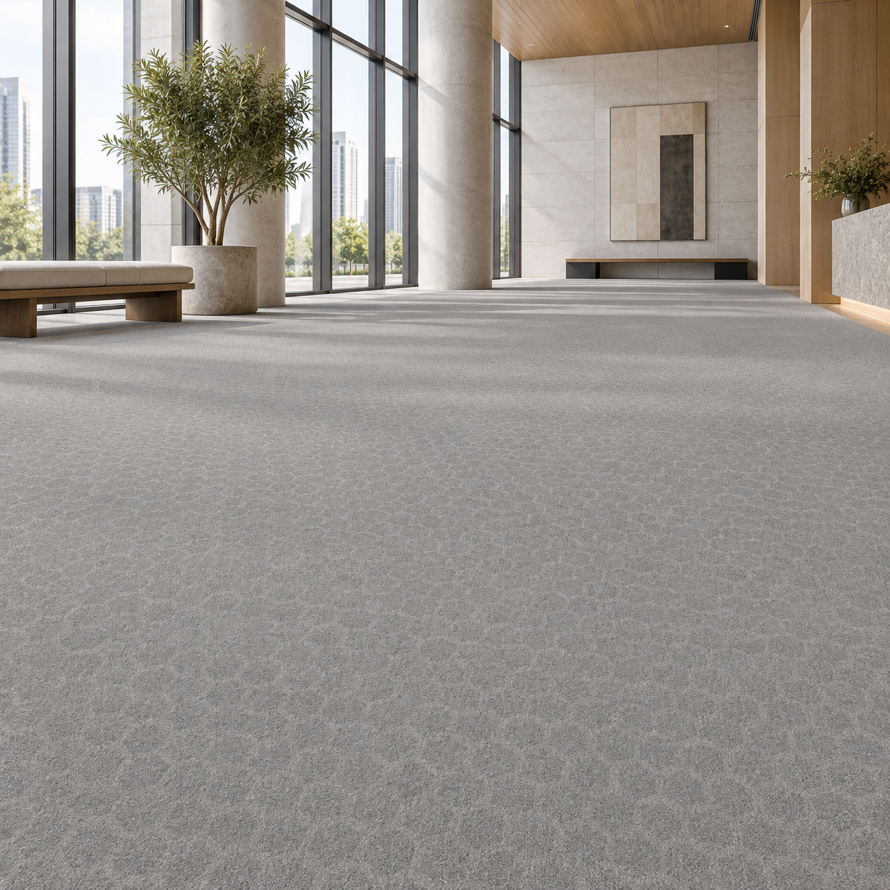 Light Gray Tonal Grid Carpet Texture 2