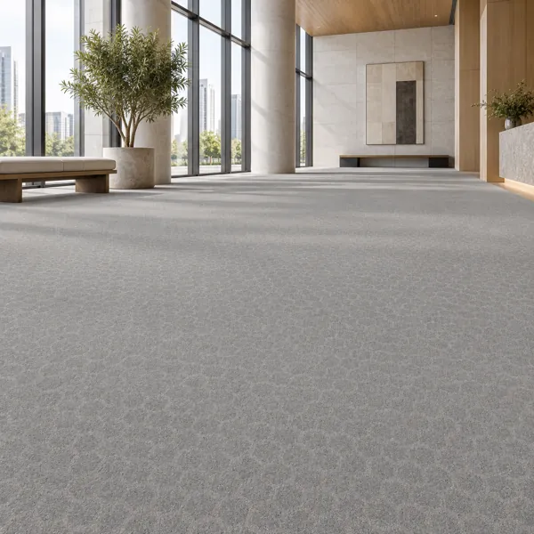 Light Gray Tonal Grid Carpet Texture back