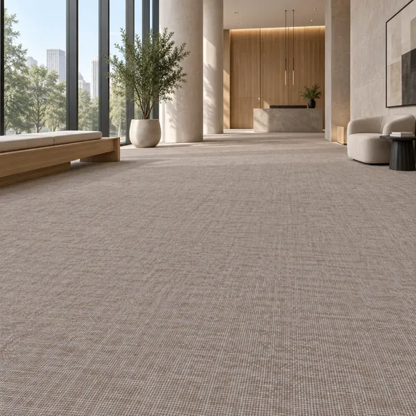 Warm Greige Basket Weave Carpet Texture back