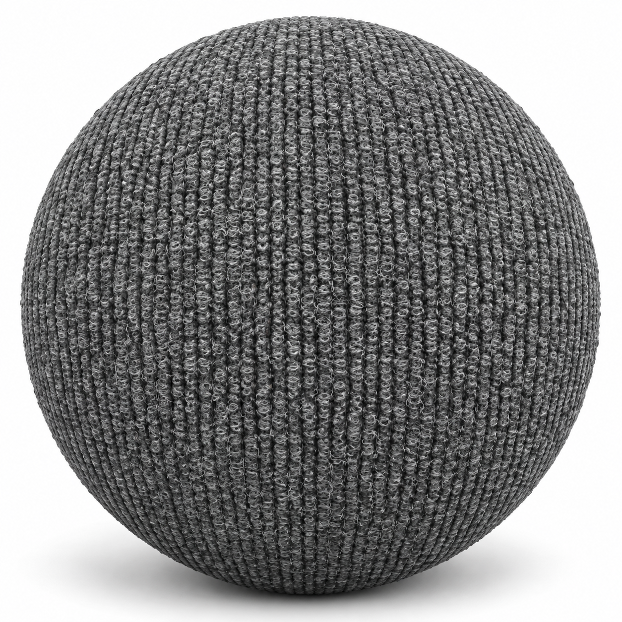 Charcoal Gray Ribbed Loop Pile Carpet Texture 1