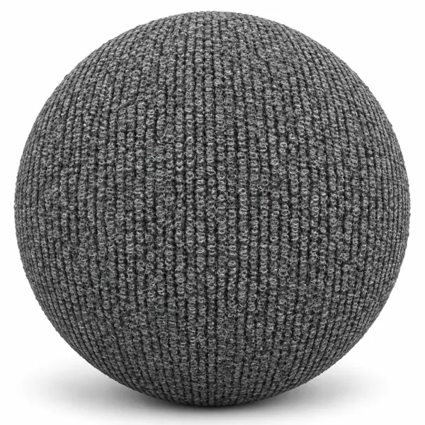 Charcoal Gray Ribbed Loop Pile Carpet Texture