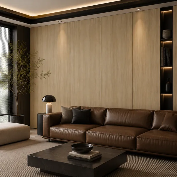Fine Straight Grain Natural Oak Wood Texture back