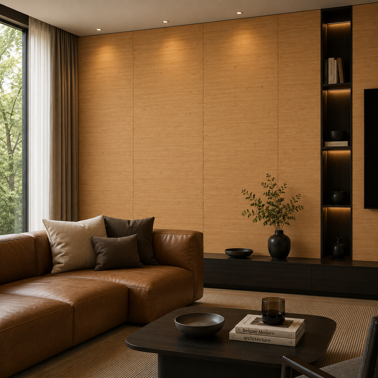 Warm Honey Tan Wood Texture – Subtle Linear Grain Texture 2