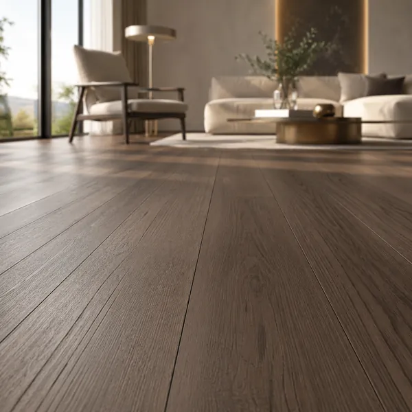 Dark Brown Wood Parquet Texture – Long Linear Grain back