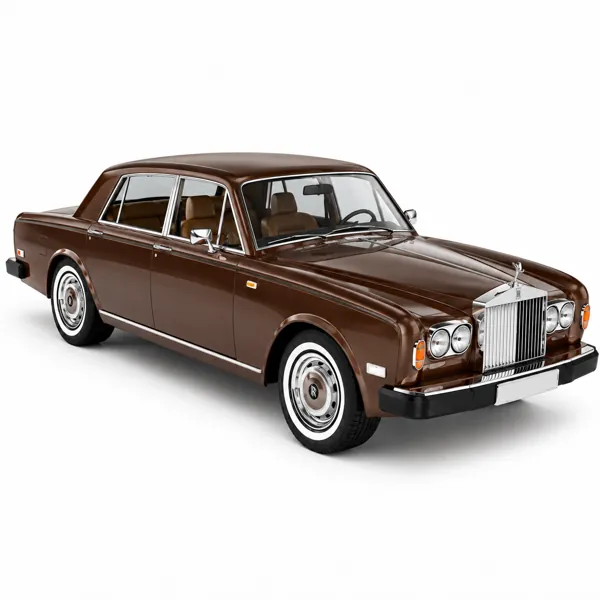 Classic Brown Luxury Sedan 3D Model