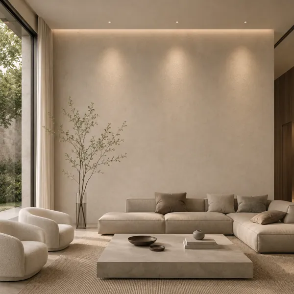 Warm Beige Fine Grain Plaster Texture back