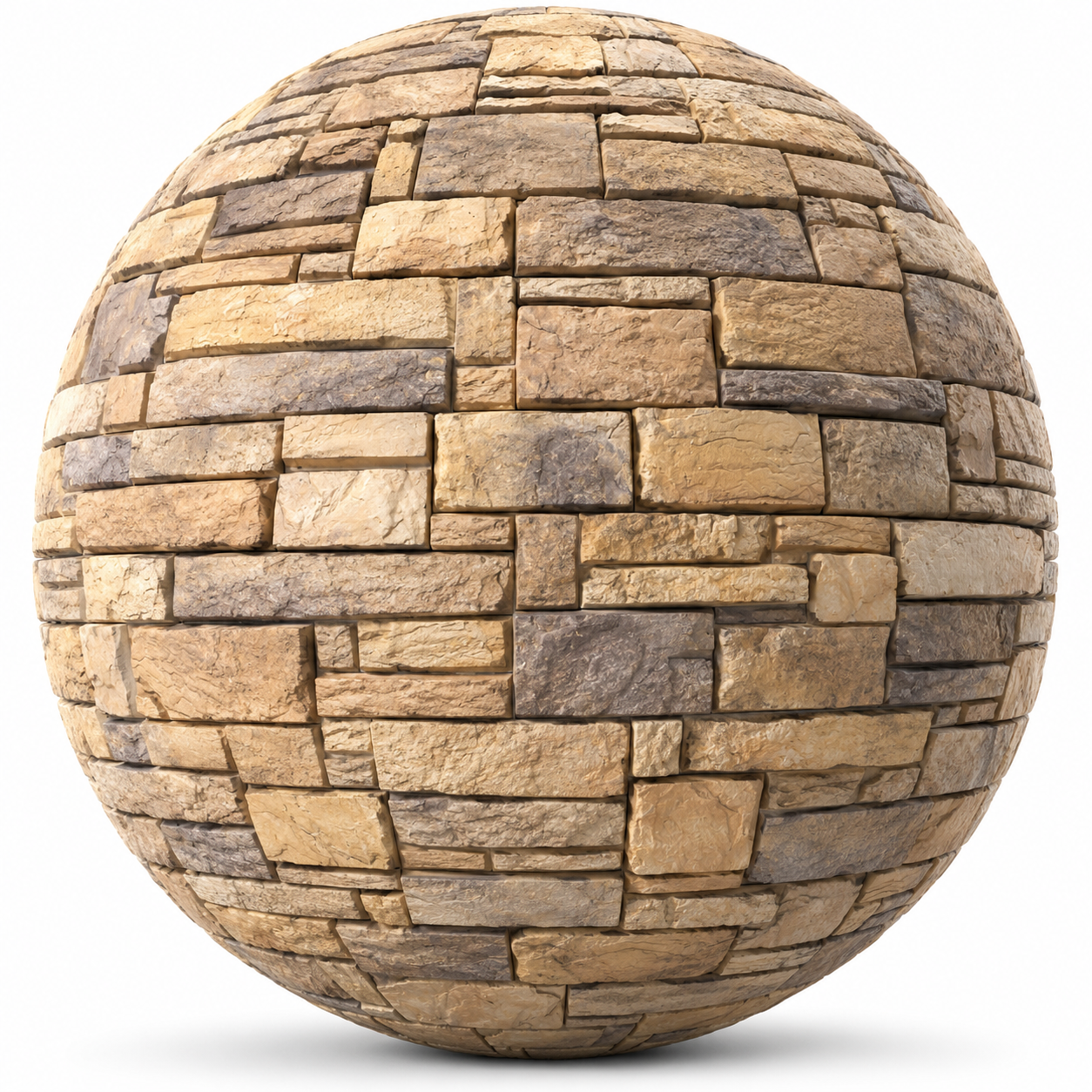 Mixed Ashlar Blocks Warm Sand Stone Texture 1