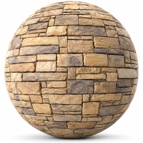 Mixed Ashlar Blocks Warm Sand Stone Texture