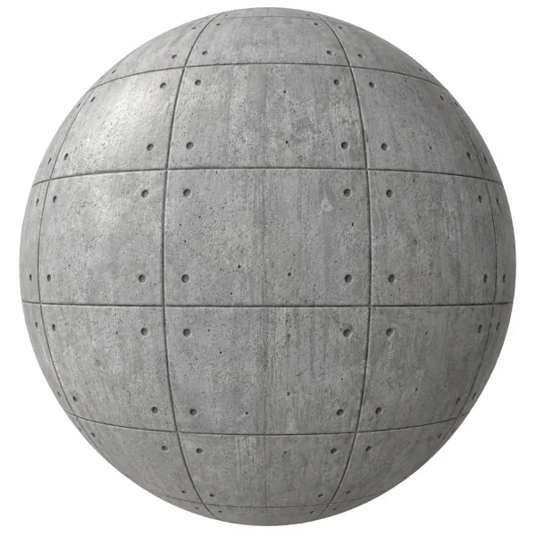 Medium Gray Weathered Fine Joint Concrete Panel Texture