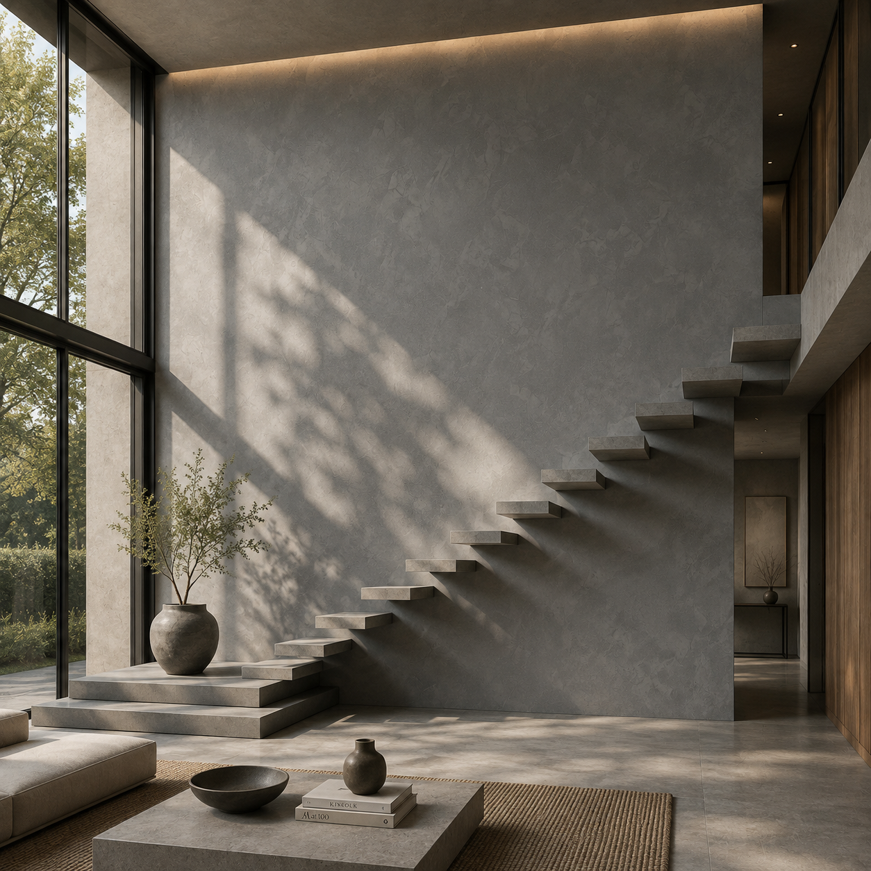 Medium Grey Hand-Troweled Concrete Texture 2