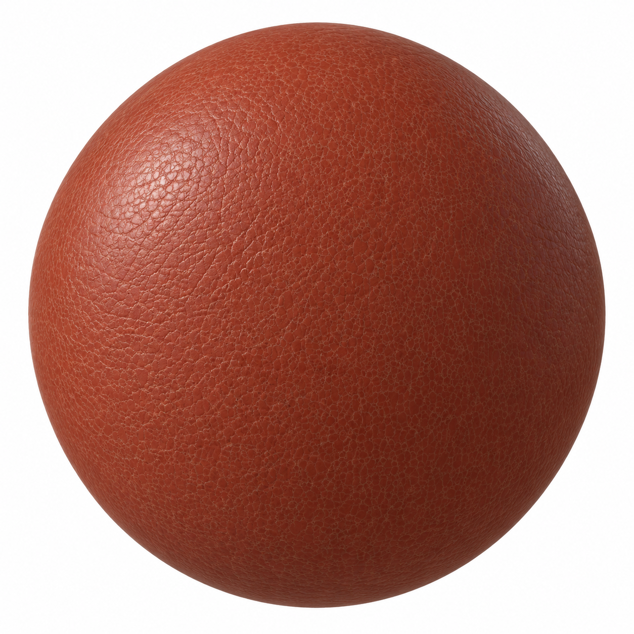 Burnt Orange Pebbled Grain Leather Texture