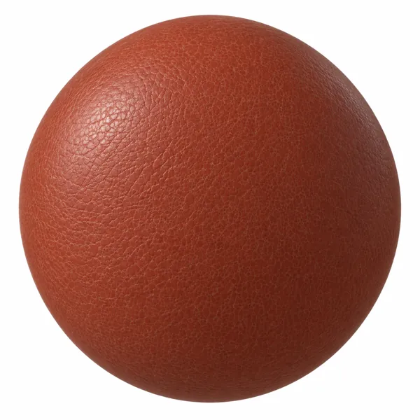 Burnt Orange Pebbled Grain Leather Texture