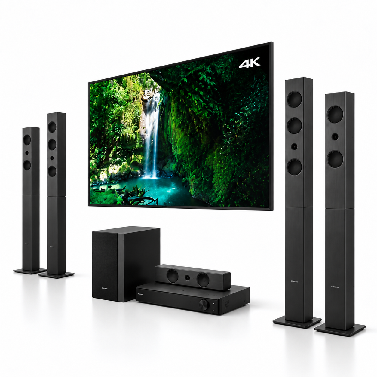 4K TV Home Theater Speaker Set 3D Model 3