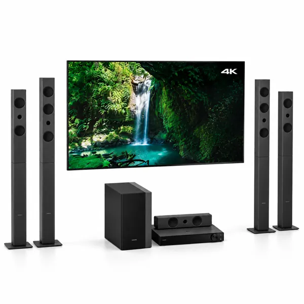 4K TV Home Theater Speaker Set 3D Model
