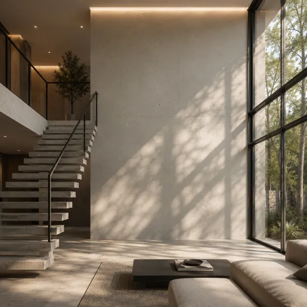 Light Grey Fine Pore Raw Concrete Texture back