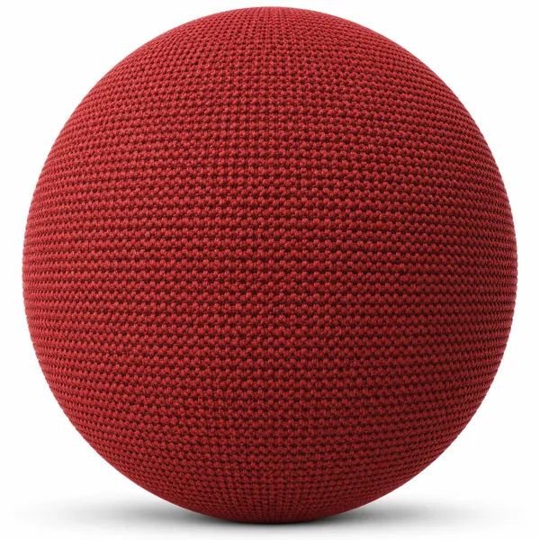 Vivid Red Raised Loop Fabric Texture