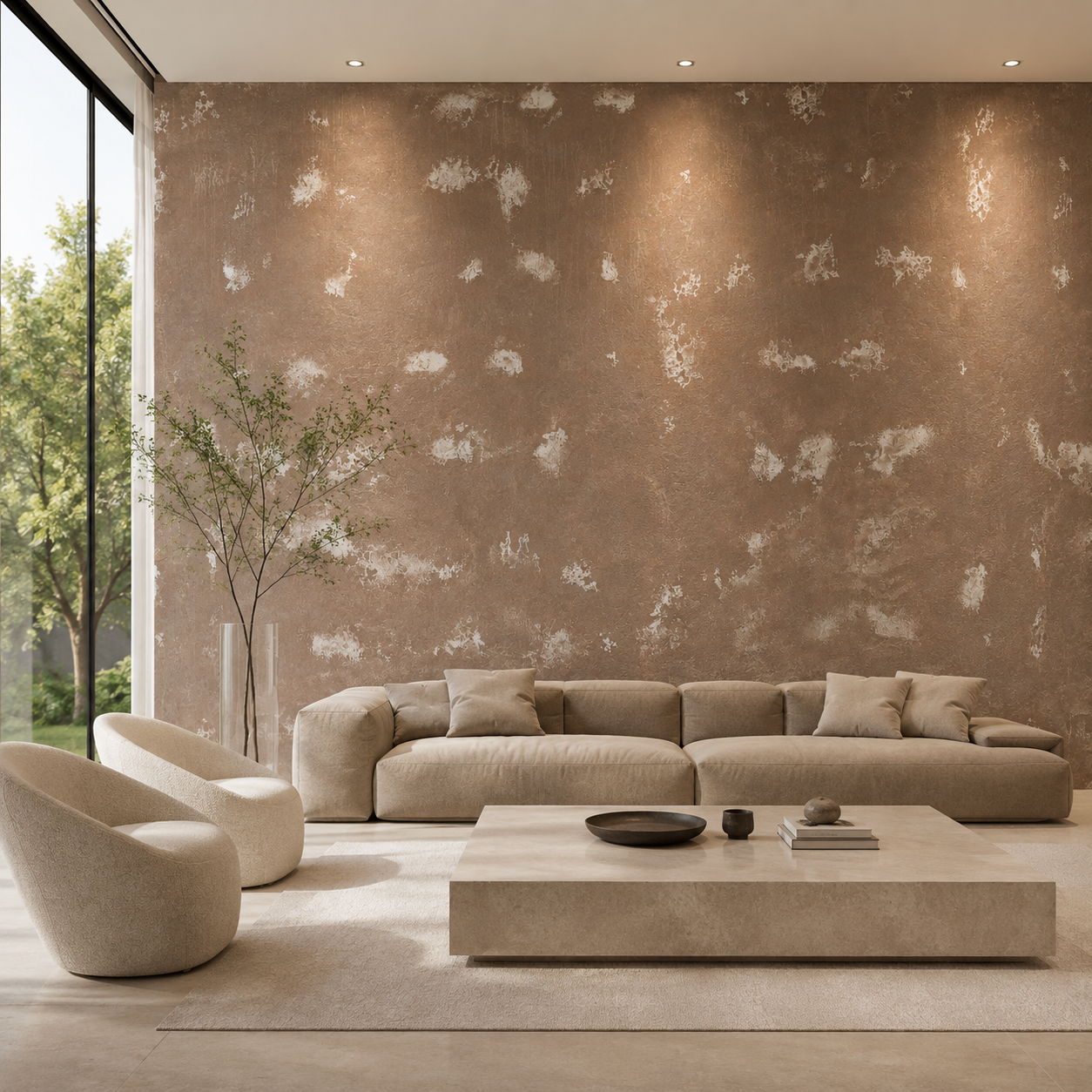 Dusty Taupe White Patina Plaster Texture 2