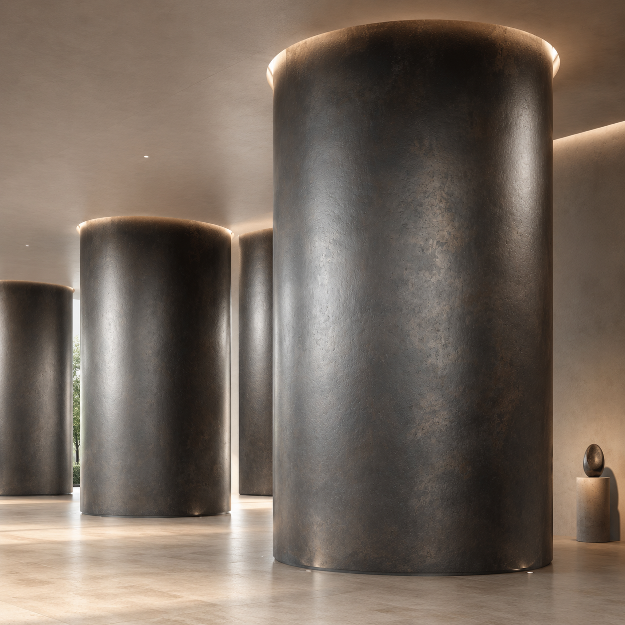Bronze Mottled Charcoal Metal Texture 2