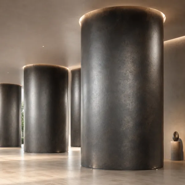 Bronze Mottled Charcoal Metal Texture back