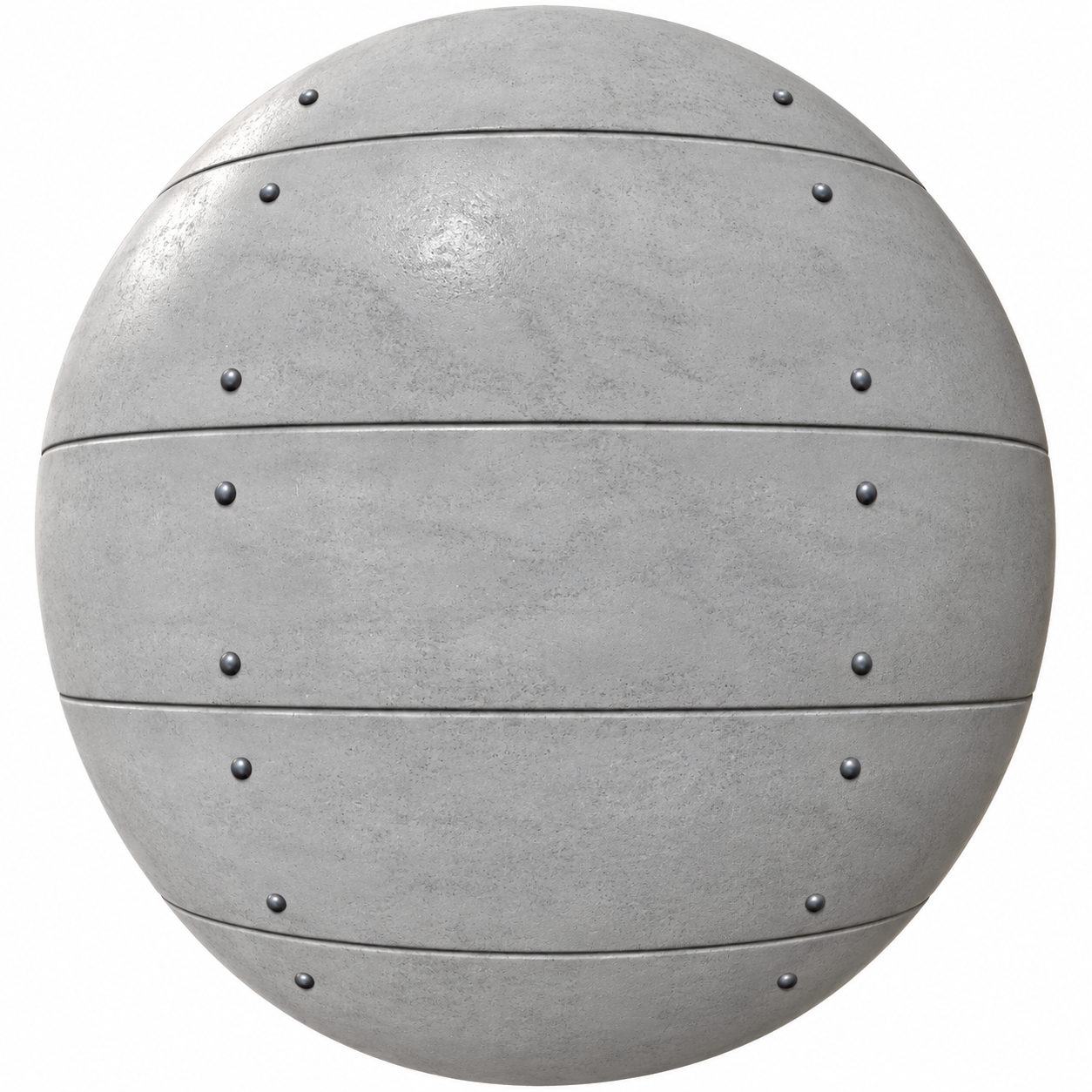 Light Silver Grey Horizontal Riveted Concrete Panel Texture
