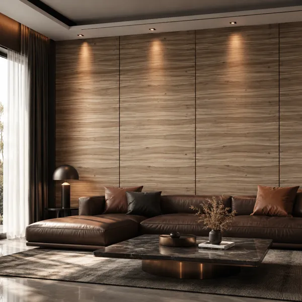 Light Beige Layered Horizontal Grain Wood Texture back