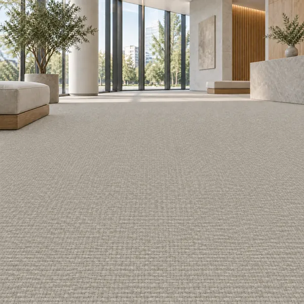 Warm Grey Fine Basket Weave Carpet Texture back